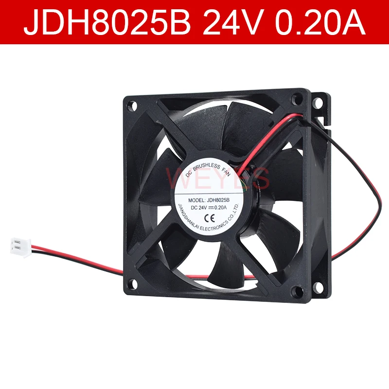 

Подлинный новый для JDH8025B JSL 8025 24V 0.20A двойной шар 8 см инвертор шасси вентилятор 2 линии