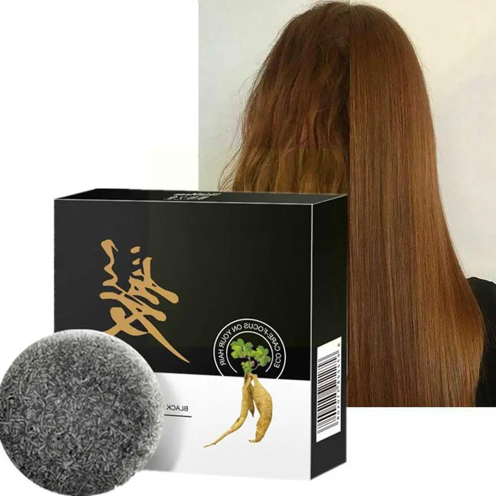 

Шампунь для затемнения корней волос Fleeceflower, 55 г, мыло против перхоти, поврежденных волос, против выпадения волос, предотвращает рост, восста...