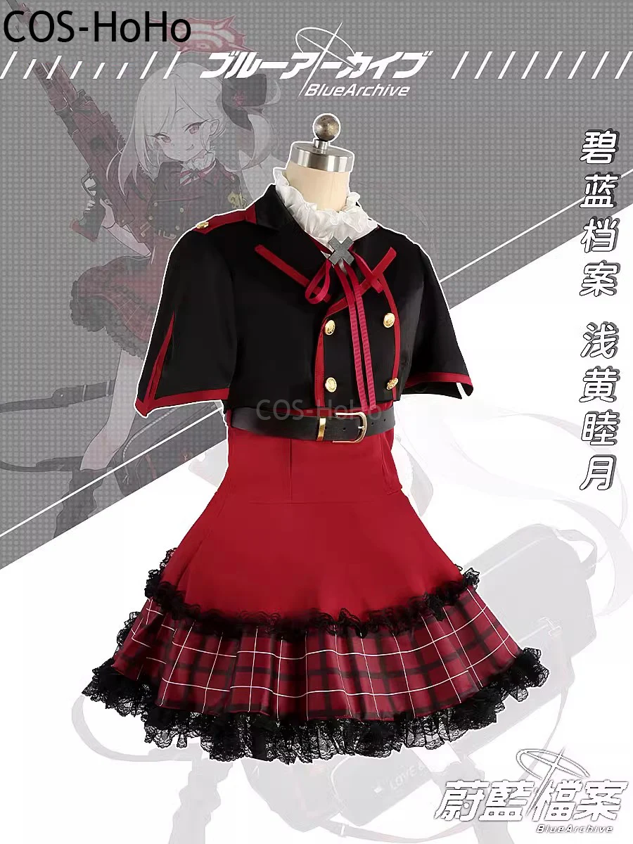 COS-HoHo Blue Archive Asagi Mutsuki игровой костюм элегантное милое платье косплей Хэллоуин