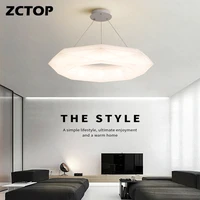 new design white led chandeliers lights for living room study bedroom kitchen modern deco lamps lighting luminaire fixtures 110v
