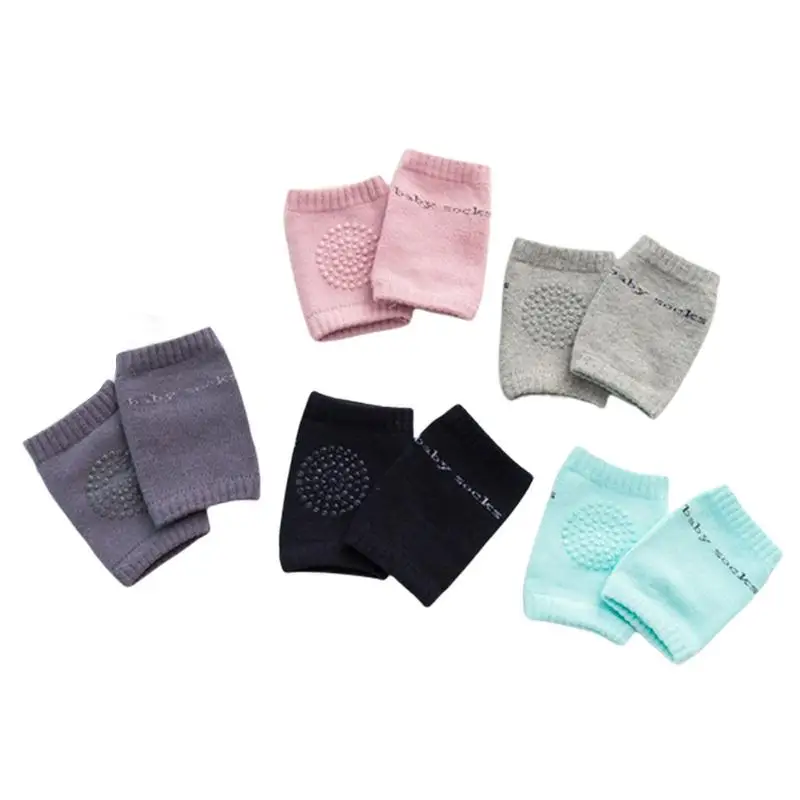 

1 Pair Baby Knee Pad Toddlers Anti-Slip Cotton Safety Crawling Elbow Cushion Infants Washable Warmer Knee Support Protector Pads