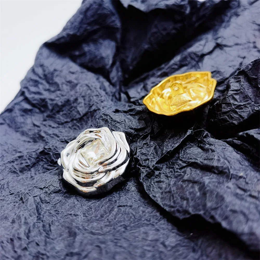 10 шт./компл. винтажные модные инкрустированные квадратные стразы в форме розы