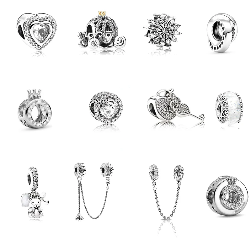 

Бусины-шармы для браслетов Pandora, из серебра 925 пробы