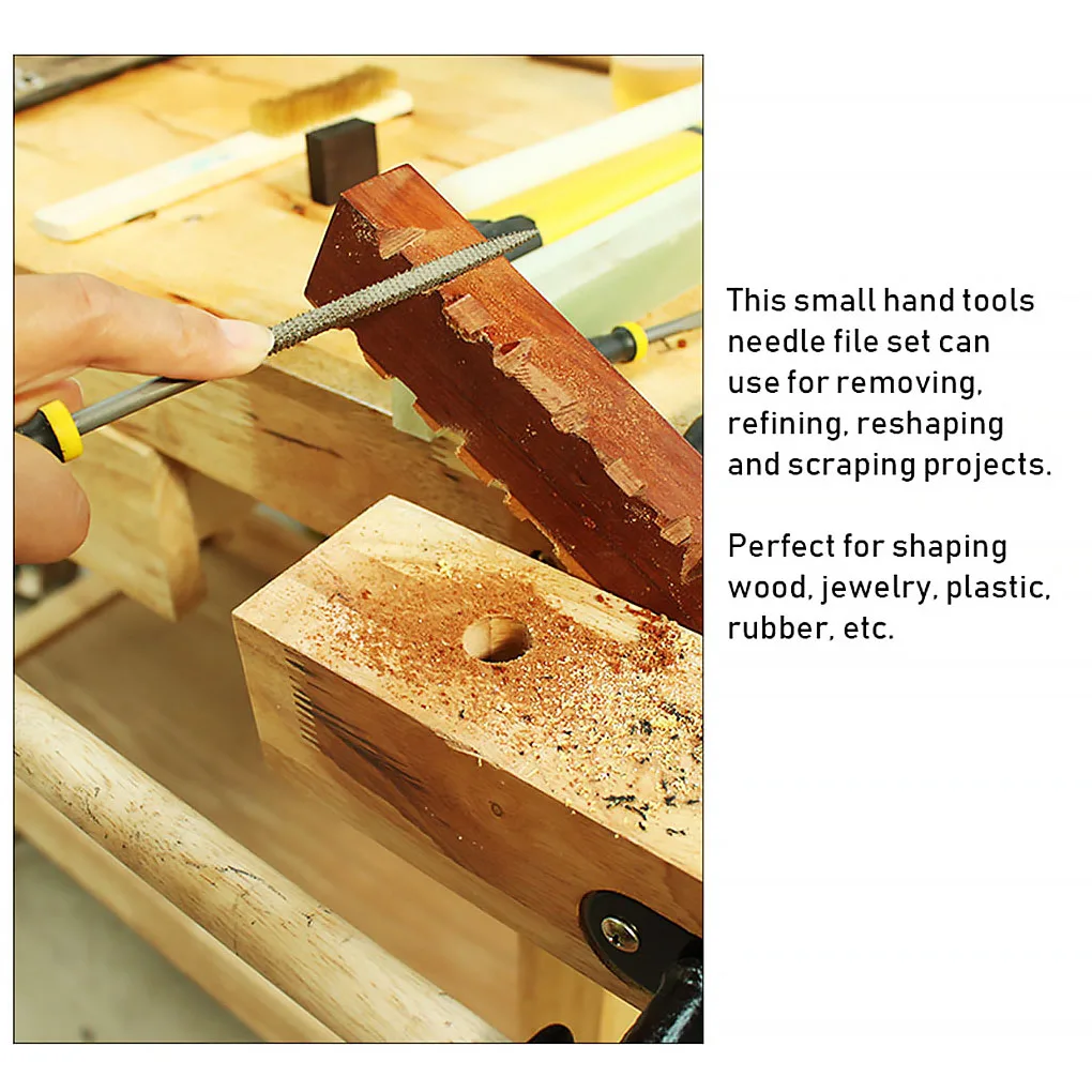

14 Pcs/set Woodworking Rasps Set High Carbon Steel Wood Needle Files Polishing Tools Kit with Storage Bag