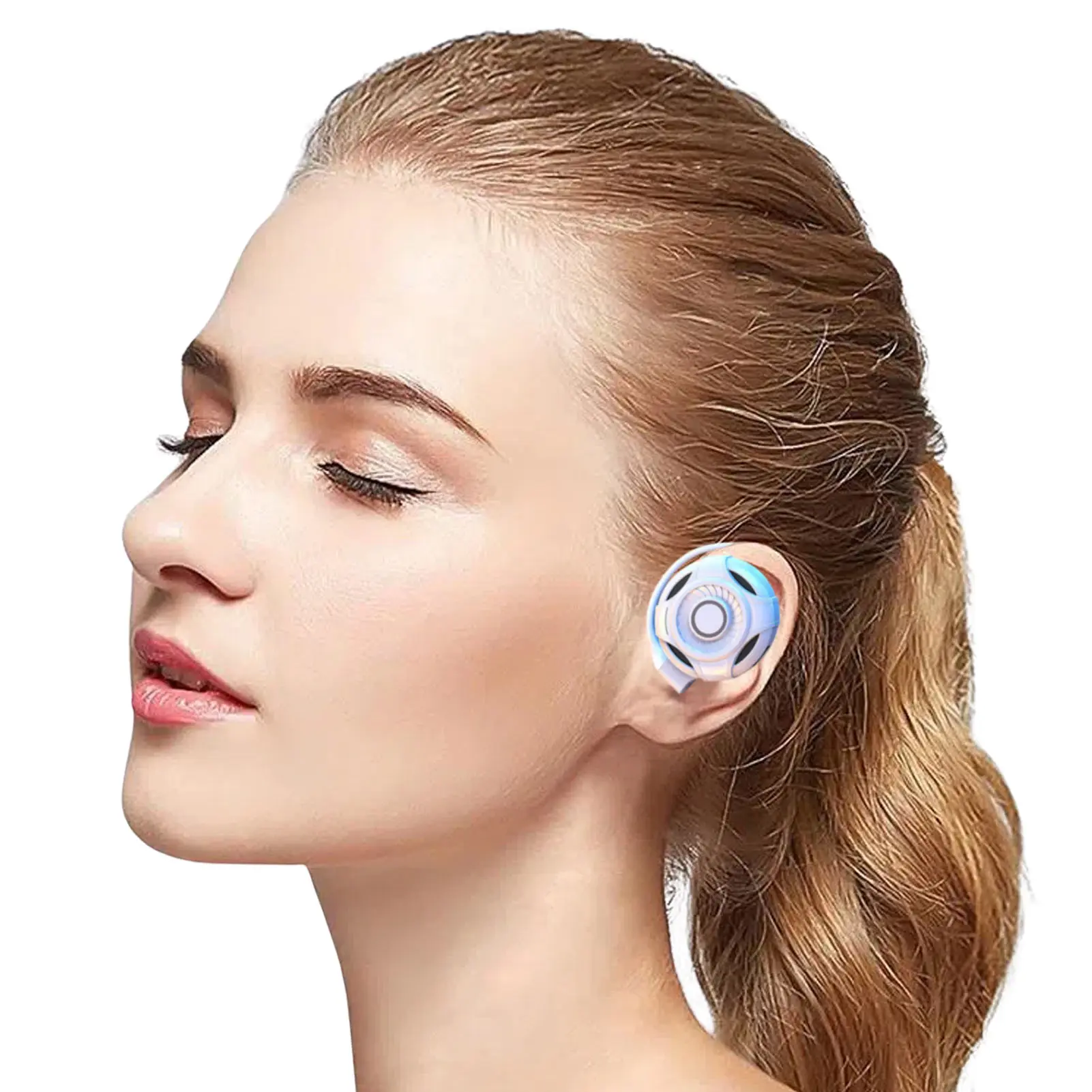 

Ear Buds Wireless Noise Canceling With Earhooks Earpiece Blue-Tooth 5.2 Noise Canceling Touch Control Wireless Ear Buds Sports