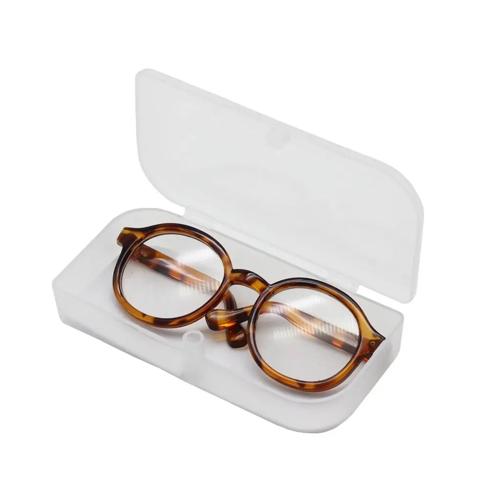 

9 см прозрачные мини очки для кукол чехол для BJD очки для куклы коробка плюшевая очки для Кул чехол Аксессуары