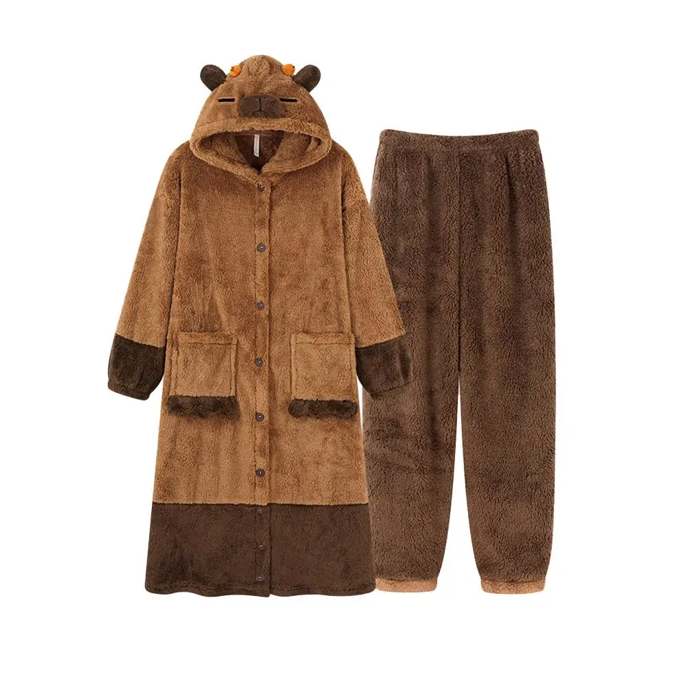 Флисовые пижамы с героями мультфильмов фланелевые халаты в стиле аниме