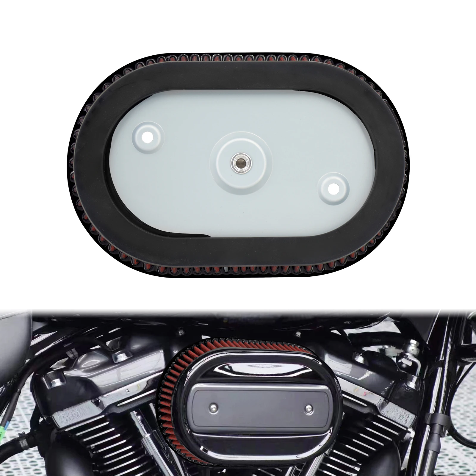 

Фильтр для очистки воздуха мотоцикла, сменная система для Harley Touring Road Street Glide FLTRX Softail Fat Bob 114 2018-UP