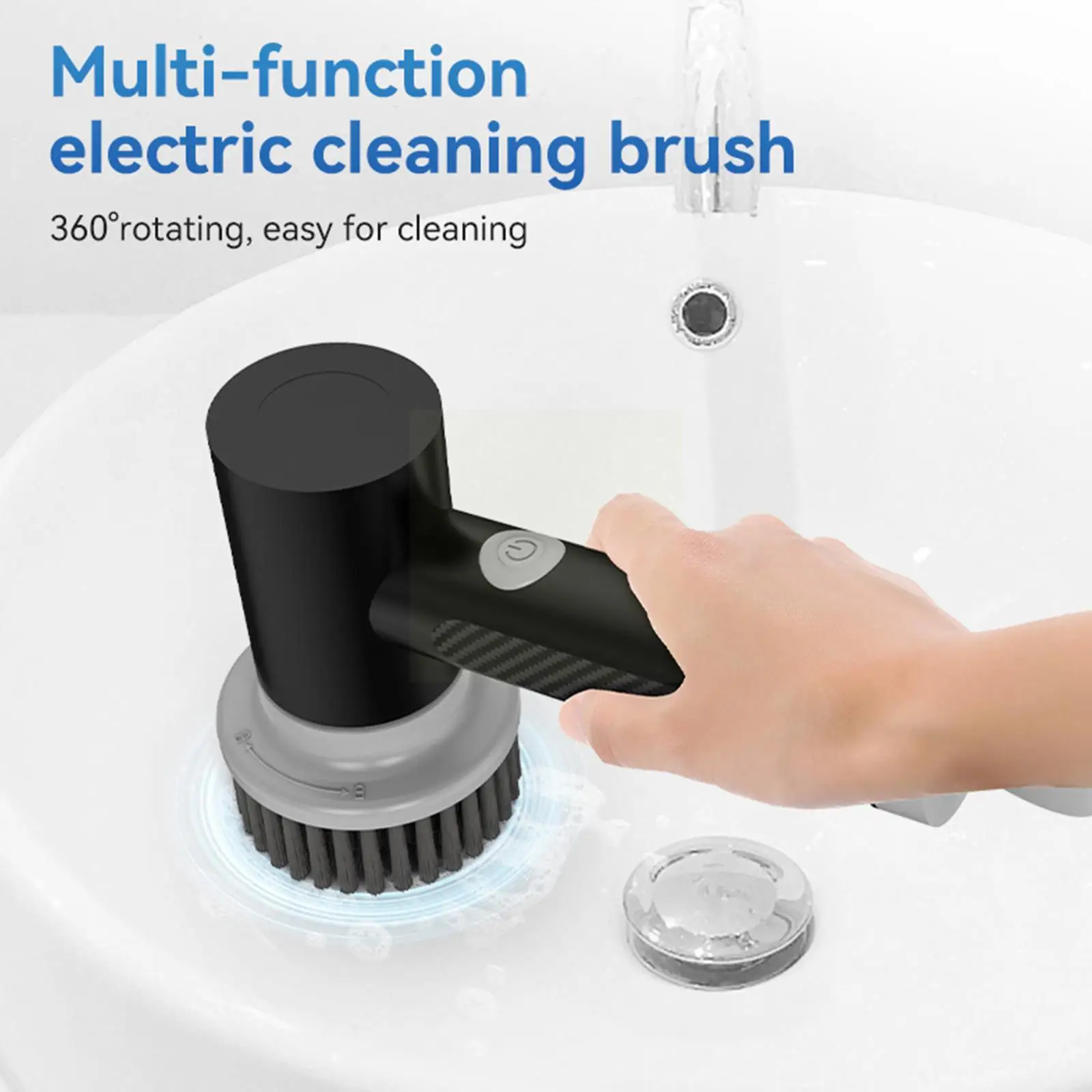 

Multifunction Electric Cleaning Brush Usb Charging Bathroom Color Handheld Tool Brush Cleaning Kitchen 3 Bathtub F9e5