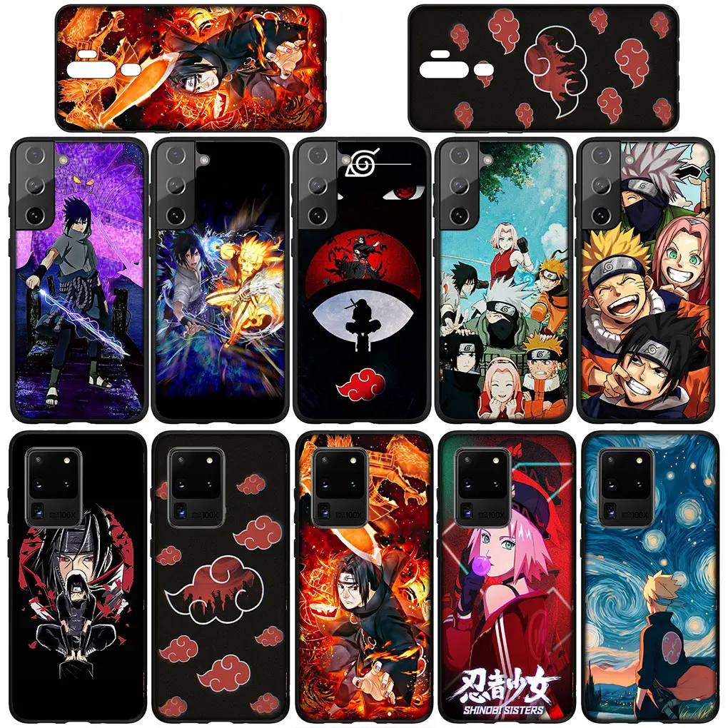 Itachis Uchihas Akatsukis Sasukes Case for Samsung Galaxy S21 S20 Fe S23 S22 Ultra S8 Plus A25 A12 A13 A21S A73 + Phone Casing