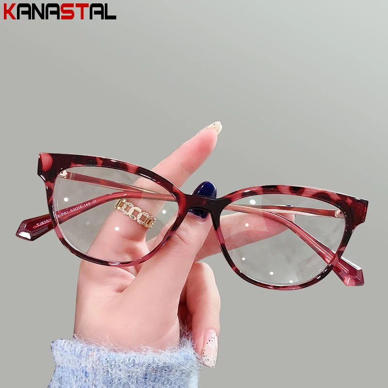 Очки для чтения женские оптические аксессуары близорукости TR90 кошачий глаз