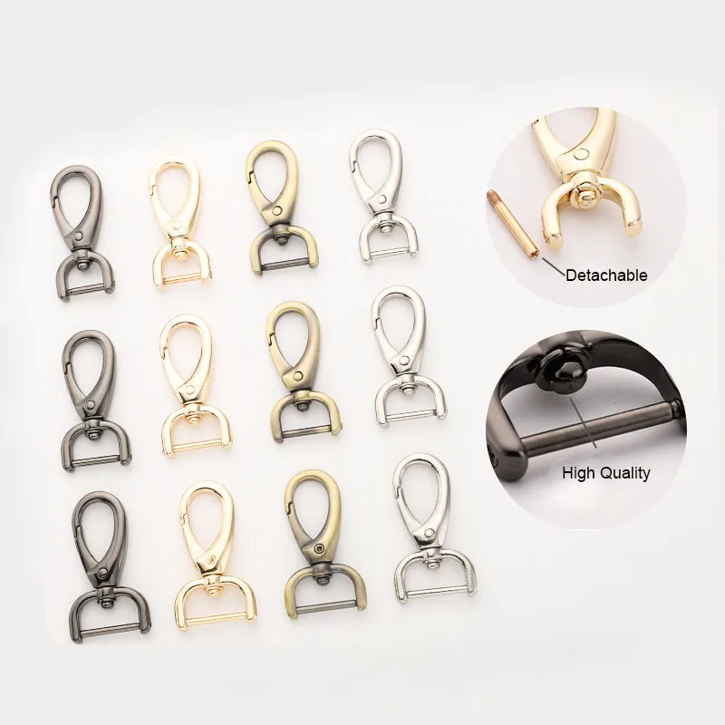 

20Pcs Zinc Alloy Detachable Swivel Snap Hook Metal Trigger Webbing Buckles Clips for Leather Strap Belt Pet Leash Accessories