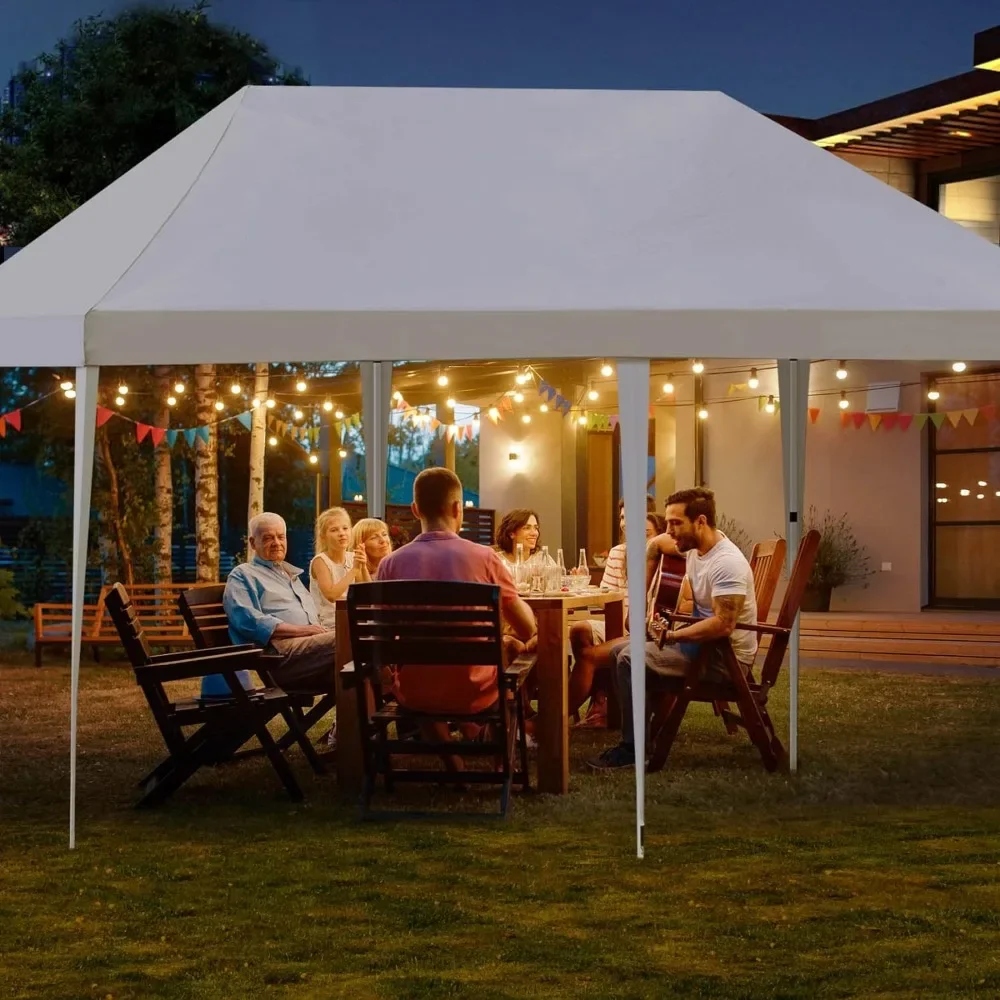 

Навесная палатка 10x20, выдвижная навесная палатка с боковыми стенками, наружная Водонепроницаемая навесная палатка для заднего двора, Parties916