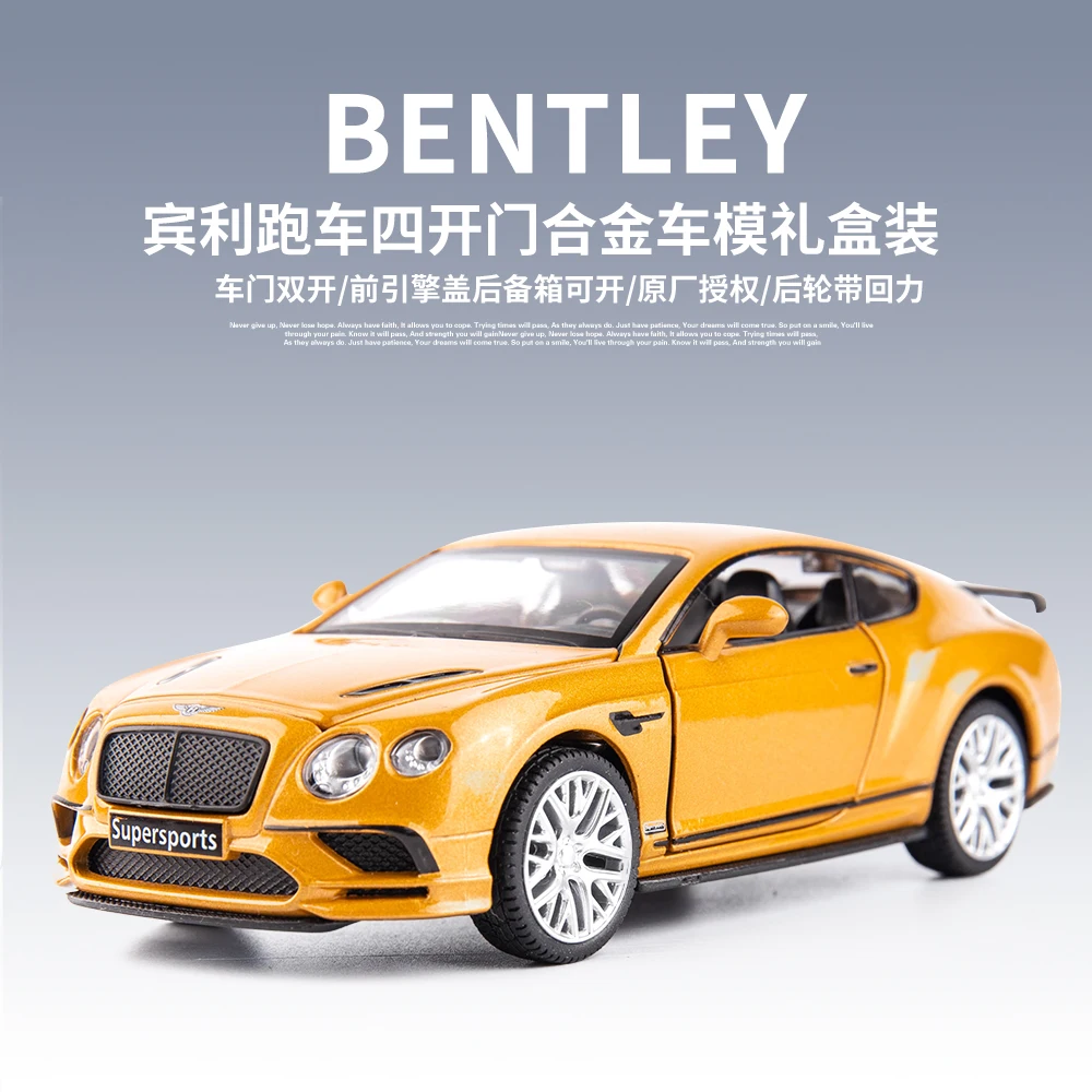 

MSZ 1:32 Bentley supersport Car Model Scale Children Kids Toys Car Diecast & Toy Vehicles Sound And Light Boys Car Gift
