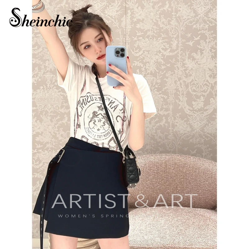 

Luxury Designer Sashes Shorts Women 2022 Summer Elegant High Waist Black Short Femme Casual Pantalon Corto Mujer