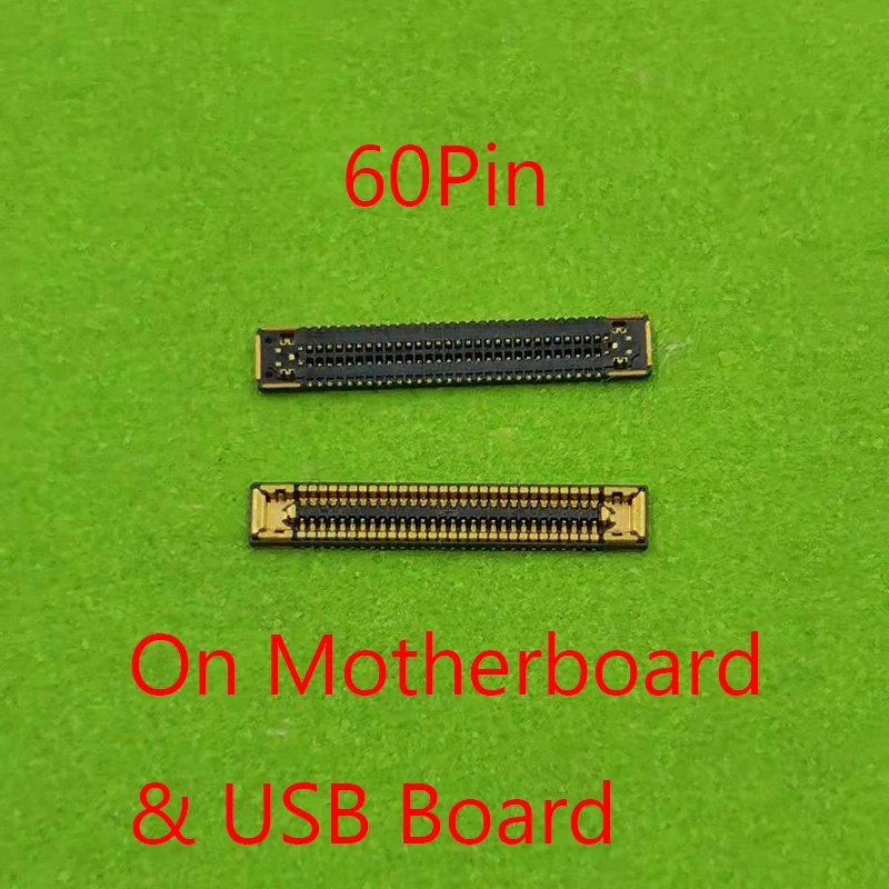 2 шт. 60 контактов USB зарядный порт для Samsung Galaxy S21 Ultra G998B G991B S21 Plus G996B S21 FE 5G G990B/N зарядное устройство FPC разъем