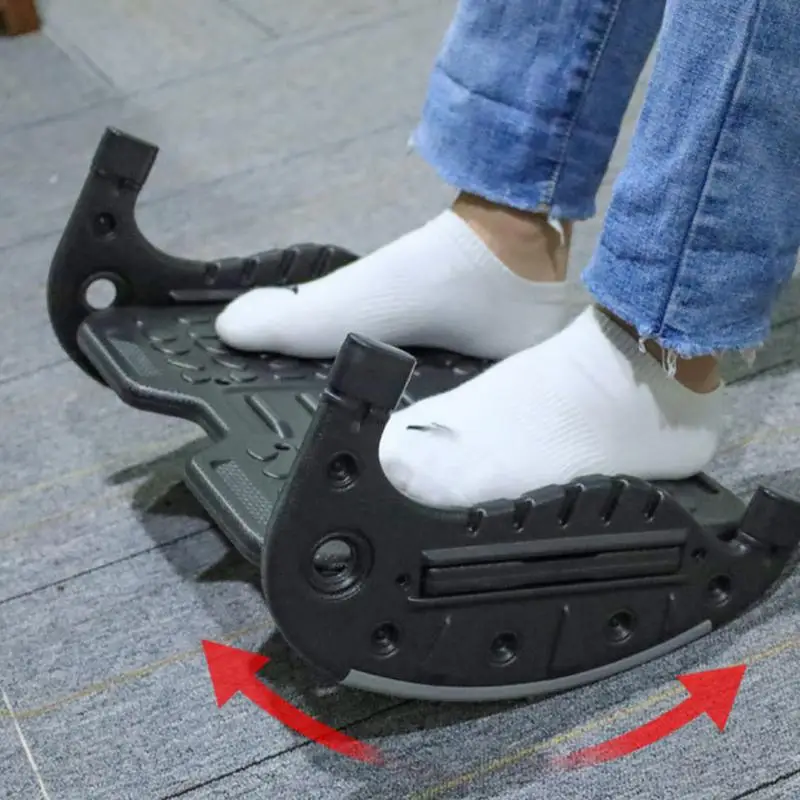 

Foot Rest Under Desk Adjustable Footrest With Massage Beads 2 Mode Adjustable Double Side Foot Rest For Posture Support