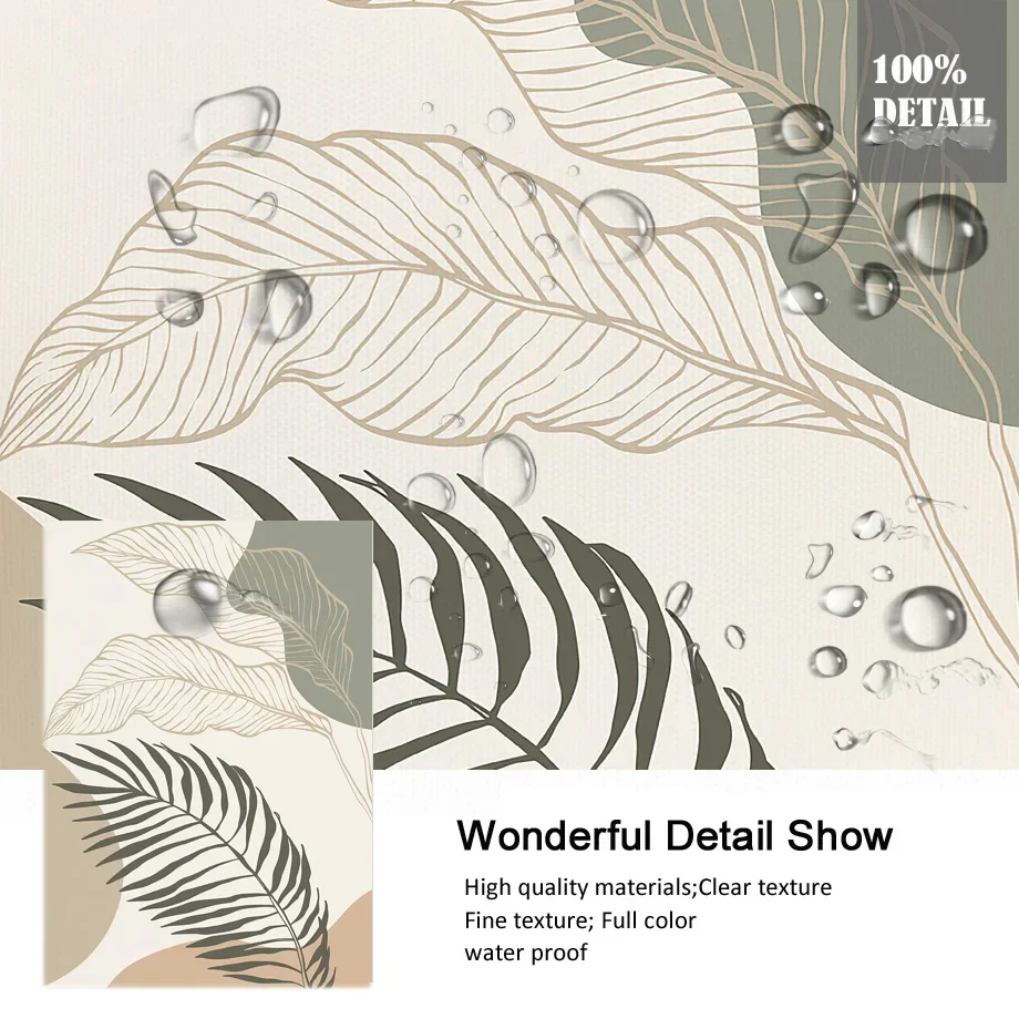 Бохо абстрактная Пальма растение листья влюбленные ссылки скандинавский