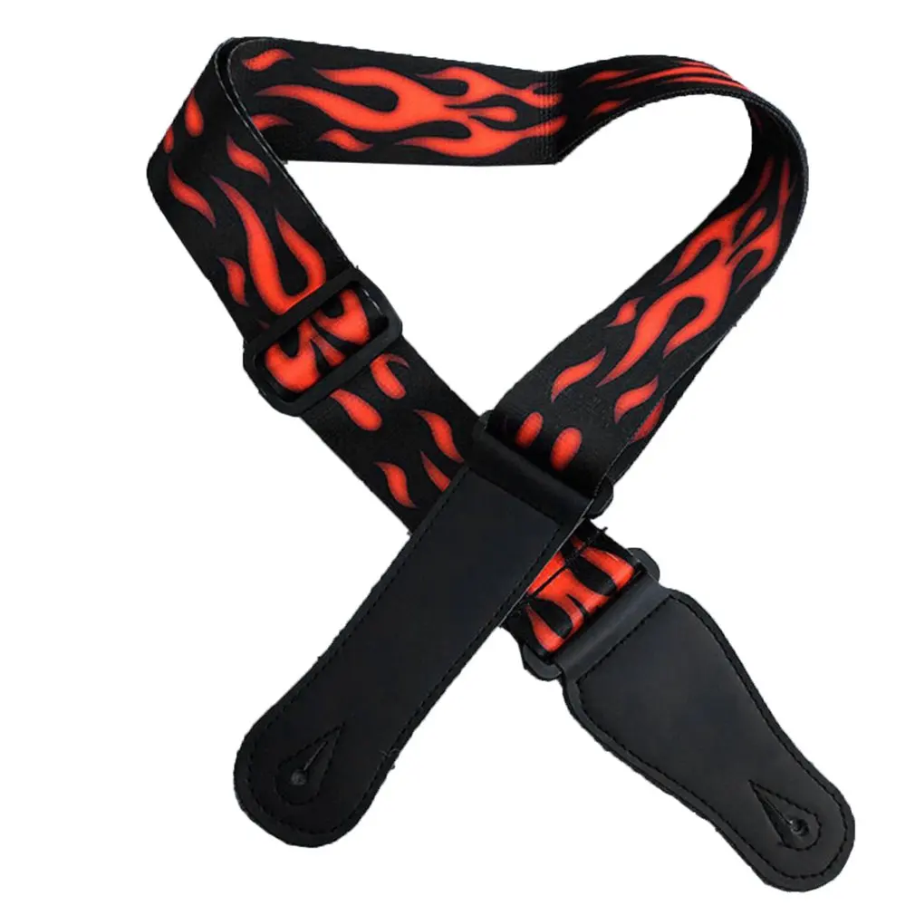 

Guitar Strap Multi-Color Guitar Belts Adjustable Colorful Printing Nylon Guitar Straps Bass Acoustic Electric Guitar Accessories
