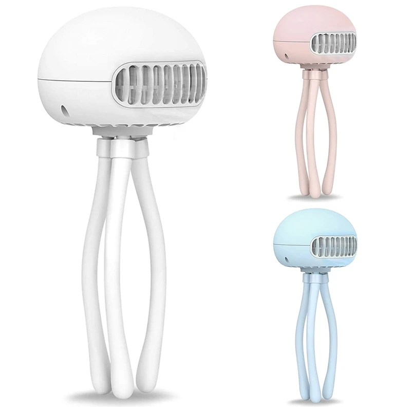 

Portable Fan Stroller Fan Mini Personal Fan,Car Seat Baby Fan Battery Operated Rechargeable USB Fan Clip On Fan