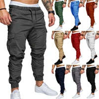 men cargo pants joggers sweatpants multi pocket work pants mens sweatpant long pants cargo trousers male outdoor activity