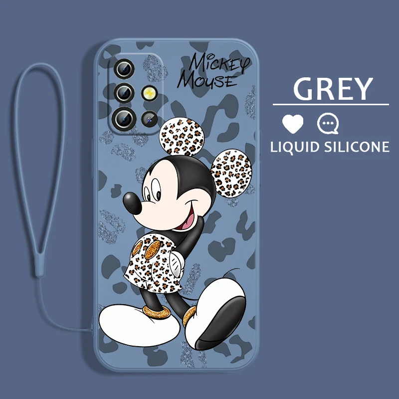 

Disney Minnie Minnie For Samsung A54 A34 A04 S A71 A51 A42 A41 A30 A32 A21S A12 A11 A01 A02 4G 5G Liquid Rope Phone Case