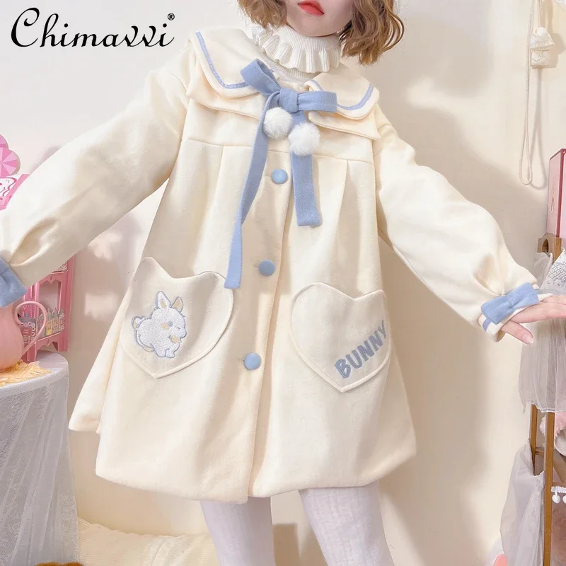 Женское шерстяное пальто в стиле &quotЛолита&quot