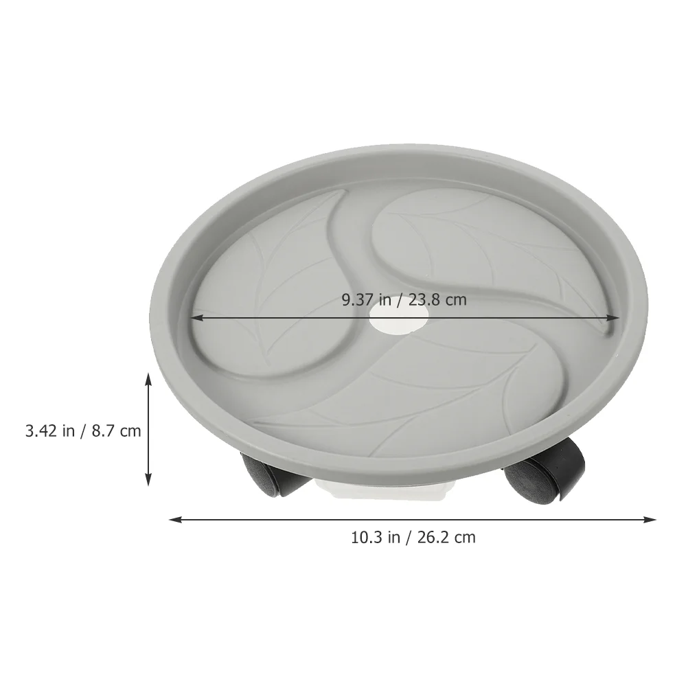 Круглый цветочный горшок поднос для растений комнатный садовый пластиковая