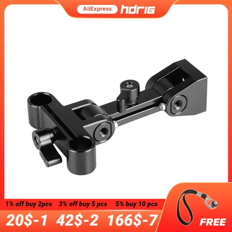 

HDRIG Adjustable Monitor Support With 15mm Rod System Support for Monitors
