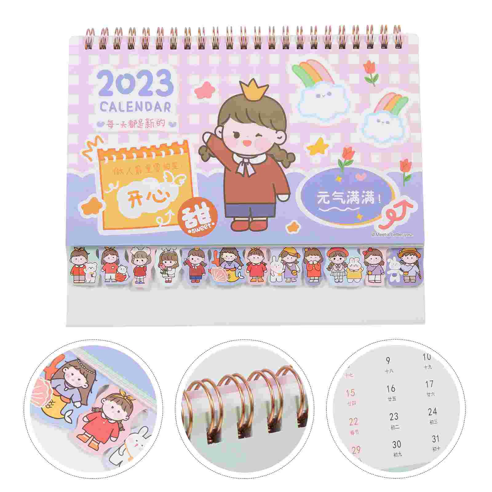 

Calendar Desk Planner Office Desktopcartoon Schedule Daily Planning Standing Page Reminder Birthday Pad Table Small