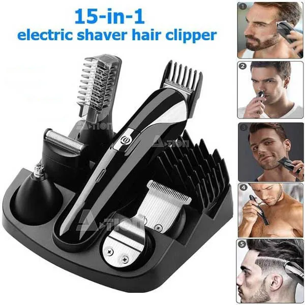 

15 In 1 Hair Clipper Set, Wireless Razor, Precision Hair Clipper Trimmer, Suitable for The Crowd: Men and Women