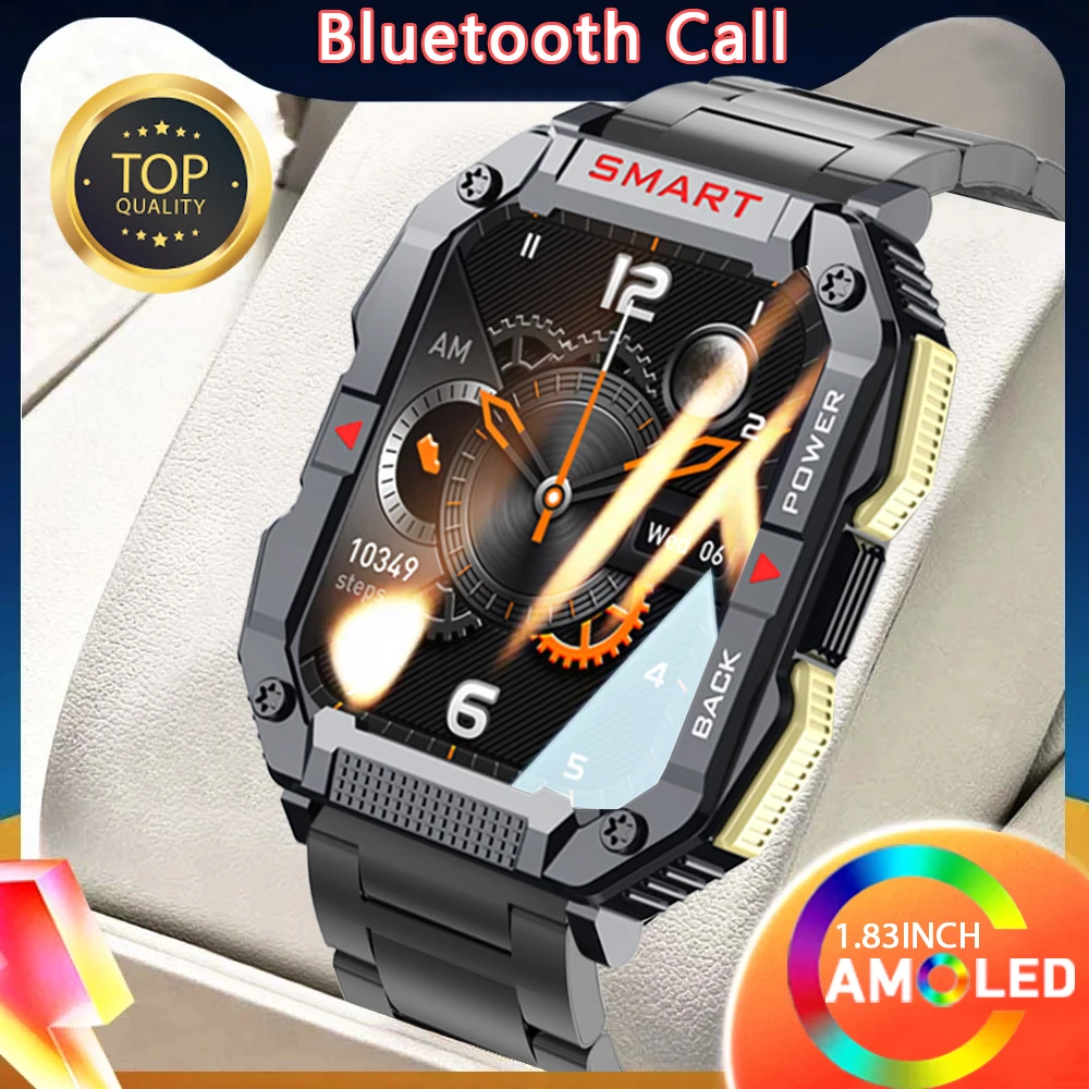 

2023 New Bluetooth Call Smart Watch Men Wome 1.83 Inch HD Screen Fitness Tracker Weather Display Waterproof Sport Smartwatch Man