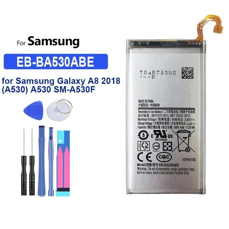 Аккумулятор для Samsung Galaxy A8 2018 (A530) A530 SM-A530F EB-BA530ABE EB BA530ABE Сменные аккумуляторы