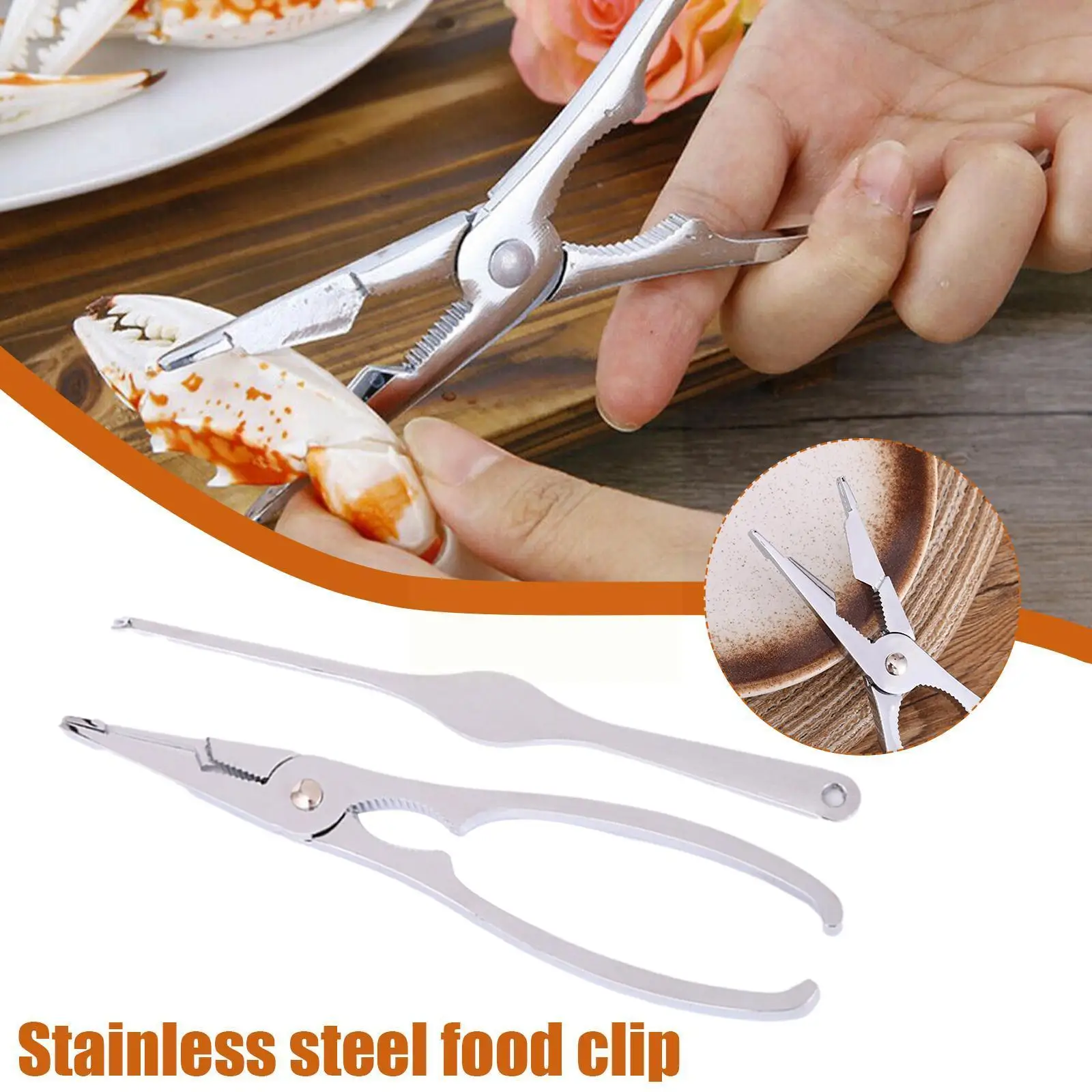 

Steel Crab Tool Crab Claw Claws Crab Needle Crab Clip Hairy Shrimp Fork Meat Needle Crab Eat Crab Tool Spoon Pick Gift H7r7