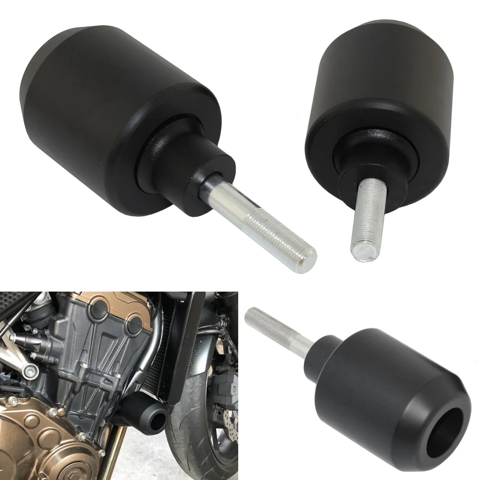 

WAASE Black Motorcycle Frame Slider Guard Crash Pad Falling Protector For HONDA CB1000R CB 1000 R SC80 2018 2019 2020 2021 2022