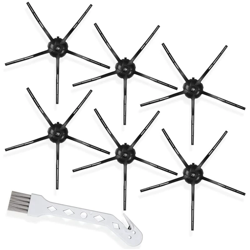 

6PCS Side Brush Replacement For Roborock S7 Series, S6 Series, S5 Series, S4 Series, And E Series Robot Vacuum