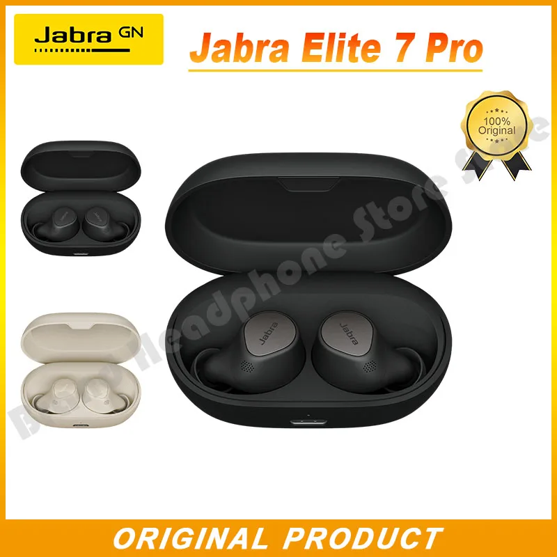 

Оригинальные наушники Jabra Elite 7 Pro, настоящие беспроводные Bluetooth наушники-вкладыши с шумоподавлением, гарнитура с многодатчиком, технология голосового управления