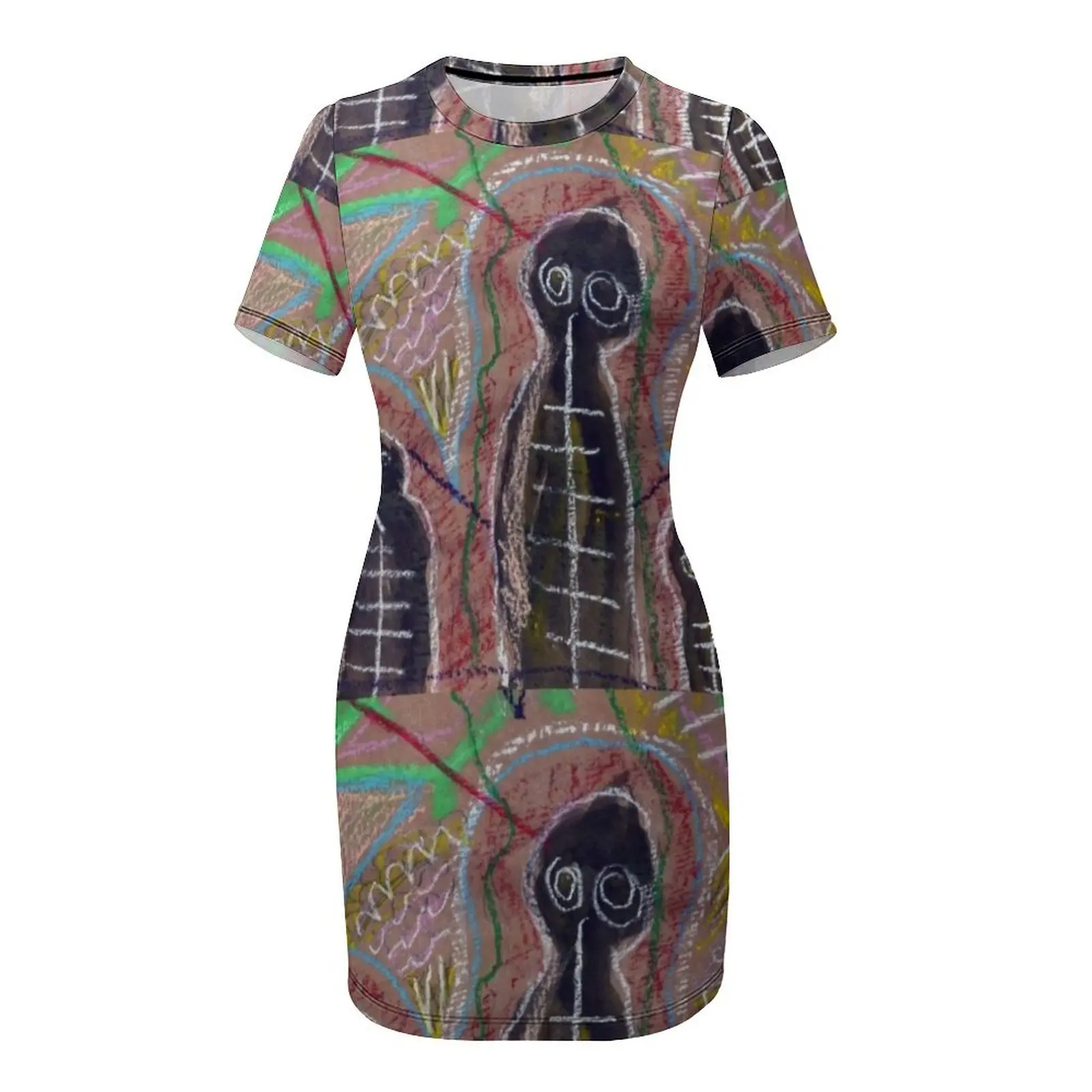 Платье Cave Art Patel Figures полиэстер/спандекс