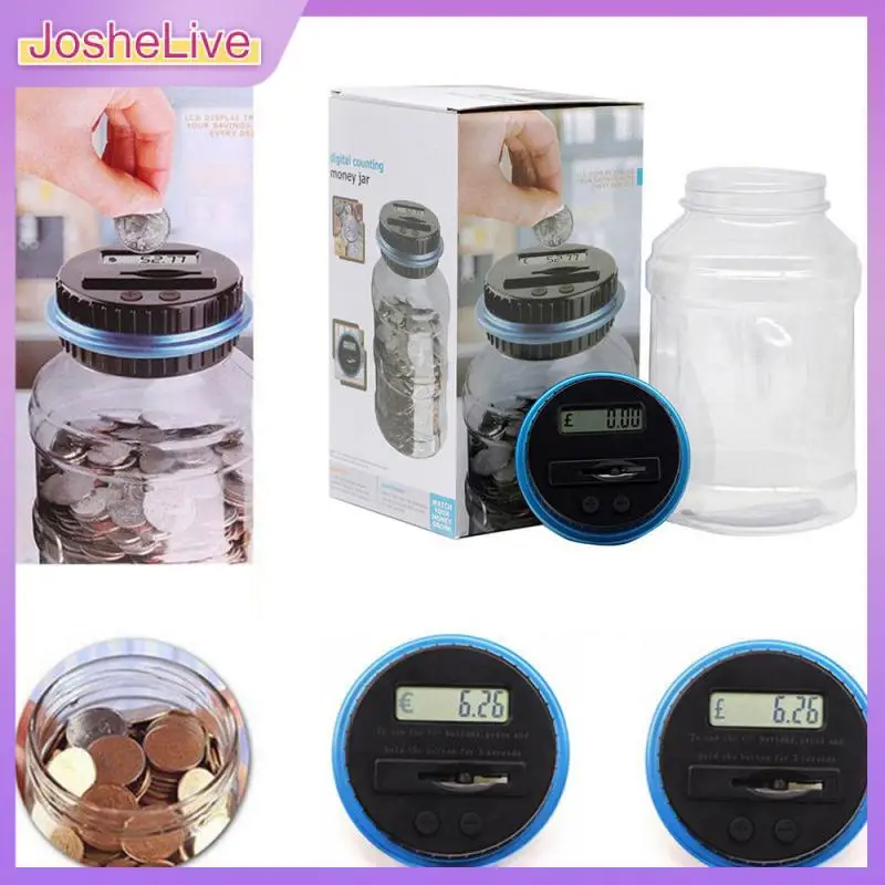 

2.5L Electronic Piggy Bank Counter Coin Digital LCD Counting Coins Storage Box Money Saving Box Jar for USD EURO GBP Money