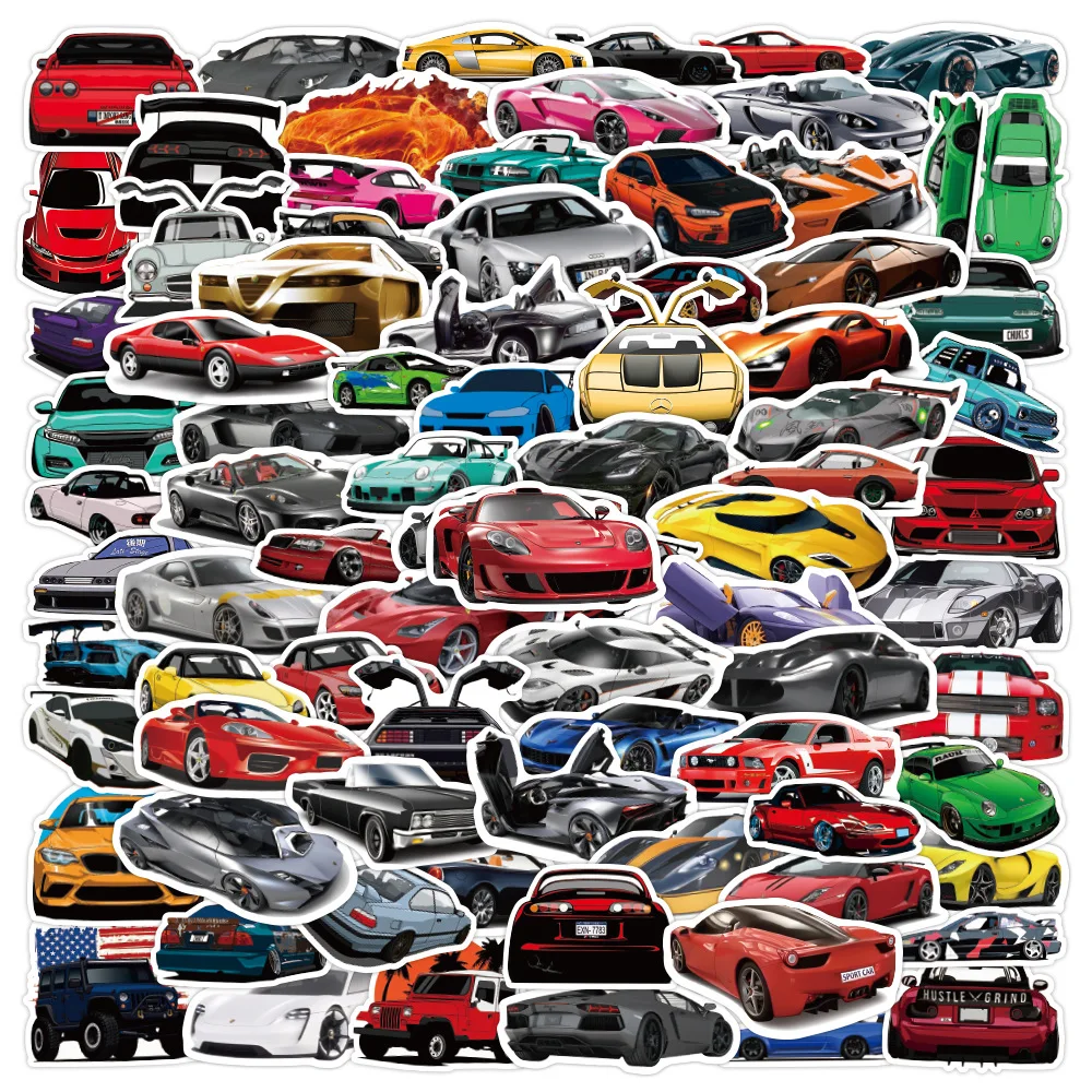 

10/30/50/100 PCS JDM Racing Car Modification Car Cartoon Graffiti Sticker Bicycle Helmet Motor Suitcase Laptop Trolley DIY Decal
