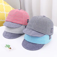 2022 cotton baby hat summer striped baby boy cap adjustable infant hats for girls baseball cap fashion baby accessories 6 18m