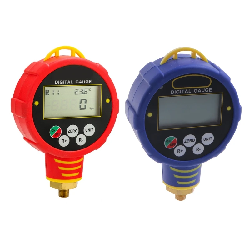 

Pressure Gauge With Refrigerant Vacuum Comaptible Digital Gauge 1/8in With Meter Npt