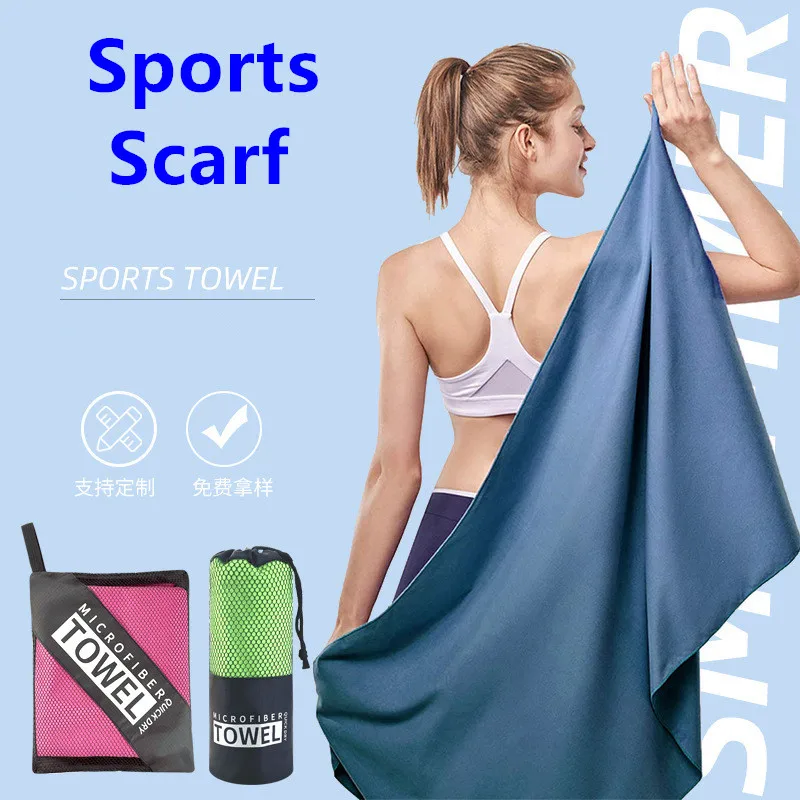 

Microfiber Scarf for Sport Fast Drying Super Absorbent Camping towel Ultra Soft Lightweight Gym Swimming Yoga Beach Towel Dropsh