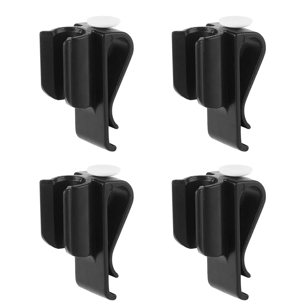 

4 Pcs Golf Club Clip Golfing Stick Clothes Hanging Rack Stand Accessories Putter Holder Bag Rod Abs Clamp Black Ball marker