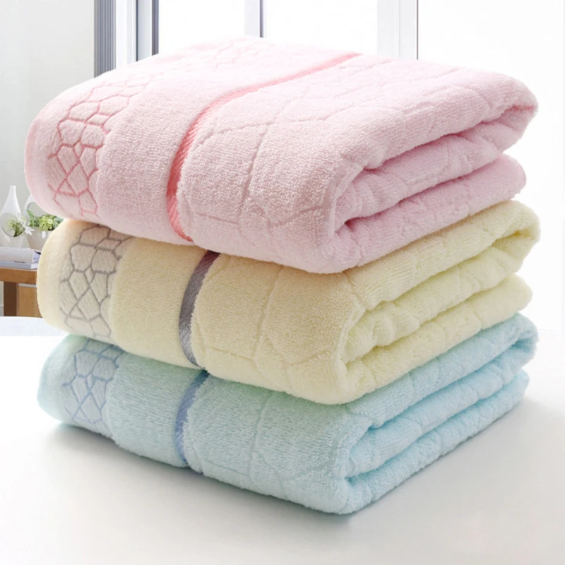 

70*140cm Adult Cotton Home Bath Towel, Highly Absorbent and Easy to Clean Pure Cotton Bath Towel for Daily Use