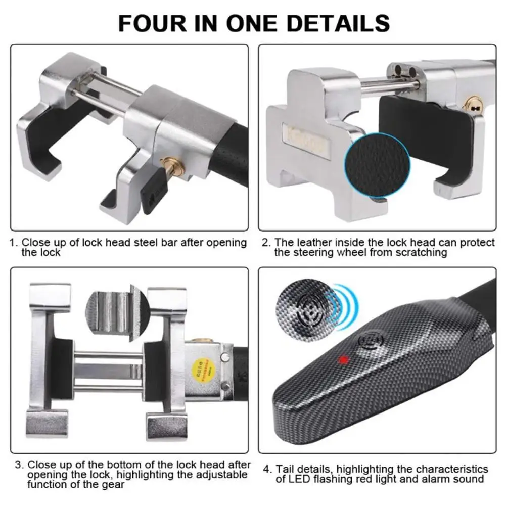 Автомобильный Замок на рулевое колесо автомобильный Противоугонный замок с