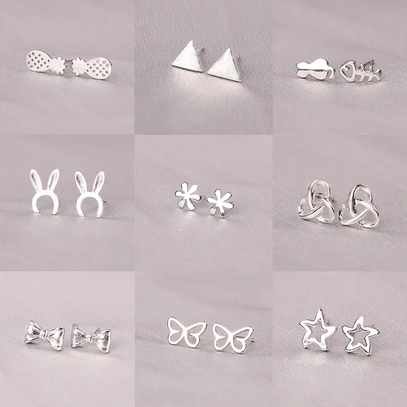 

Fashion Korean Style Earrings Trendy 2021 Geometric Animal Stud Earrings Wholesale Earrings for Women Girl Gift