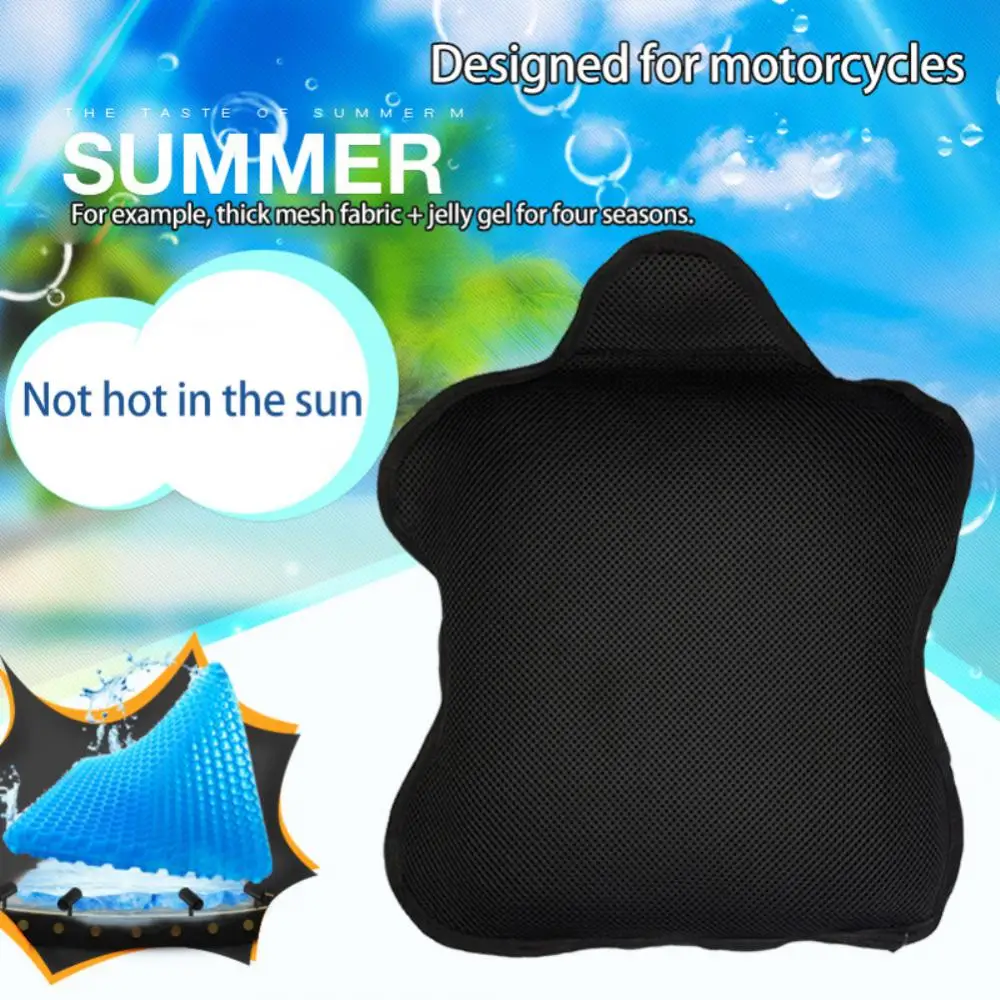 

Comfortable Motorcycle Cushion Cover Universal Cool Cushion Soft Jelly Gel Type Motorcycle Sunscreen Cushion Car Accessories