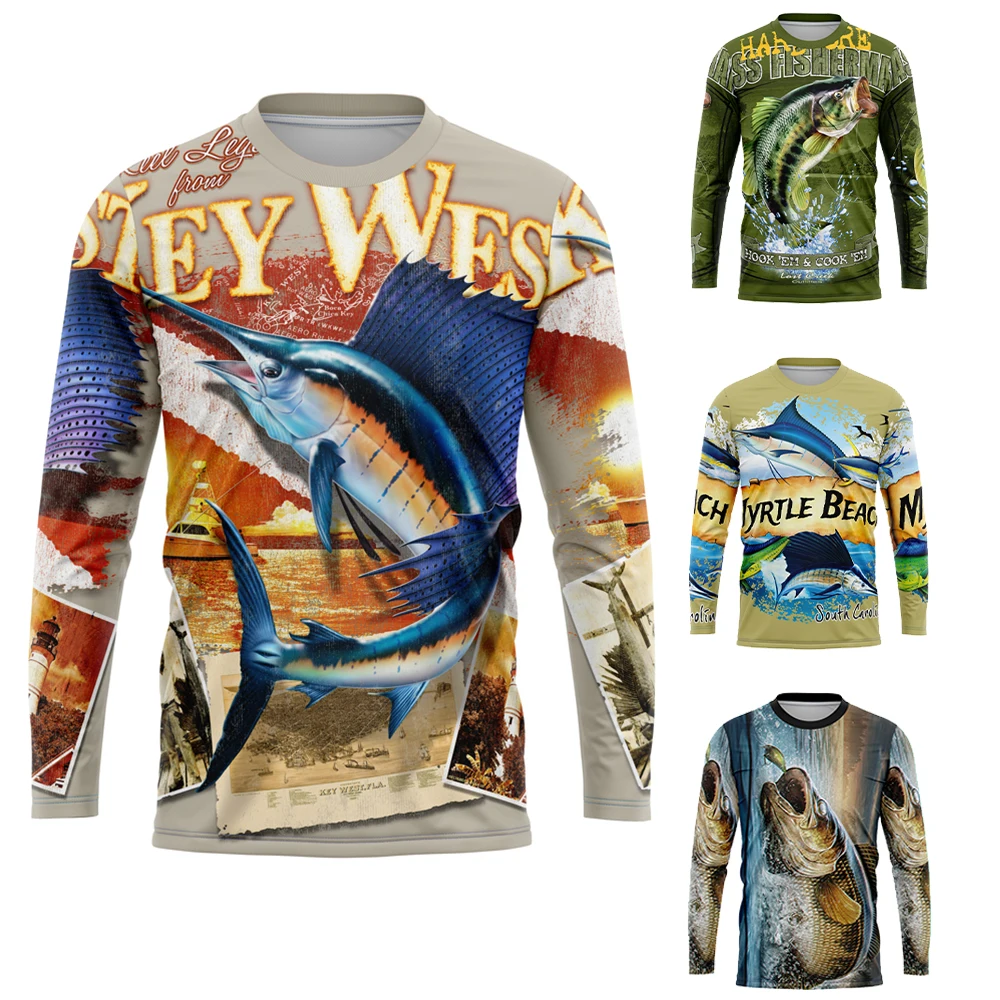 

Funny Print LURE Jersey Fishing Jersey Long Sleeve Fishing Shirt Fishing Wear Anti-UV Protection and Breathable Milk Silk Fabric