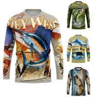 funny print lure jersey fishing jersey long sleeve fishing shirt fishing wear anti uv protection and breathable milk silk fabric